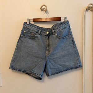 Arket Light Blue Jean Shorts